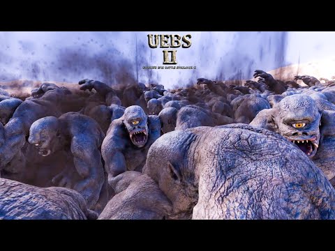 15000 Giant Cyclopss VS 15000 Giant Ogres. Ultimate Epic Battle Simulator 2 UEBS 2
