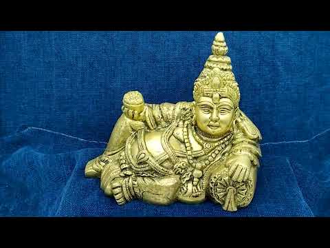 Kuber Statue in Antic Finish video
