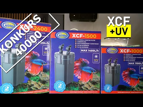 Aqua Nova XCF 1000 1500 2400 - Filtry zewnętrzne kubełkowe