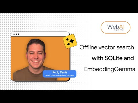 Offline vector search with SQLite and EmbeddingGemma