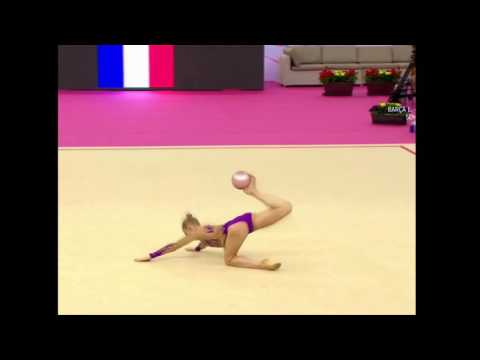 Axelle Jovenin ball 2016/ apparatus difficulty/ mastery