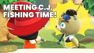 Meeting C.J.: Fish Sell, Challenge & Collectibles | Animal Crossing New Horizons