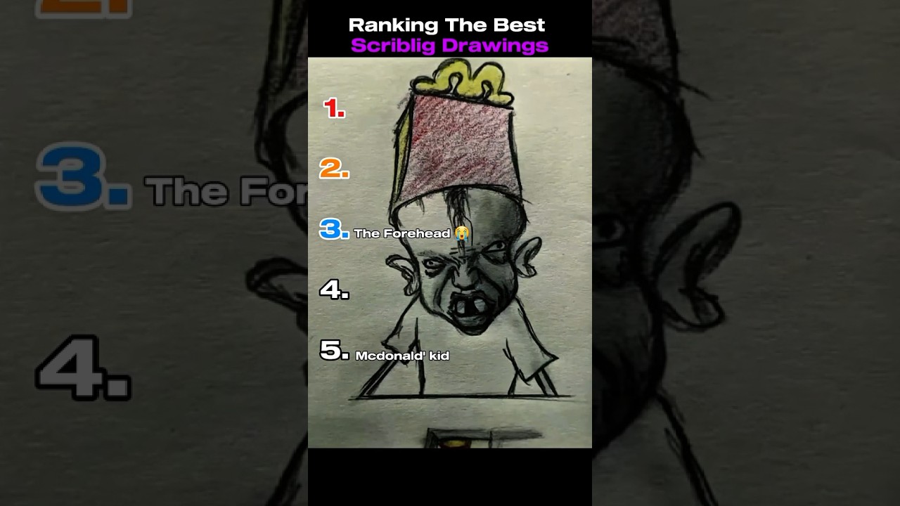 Ranking The Best Scribbling Drawing Moments #shorts #ranking #scribbling #drawing #funny #tiktok