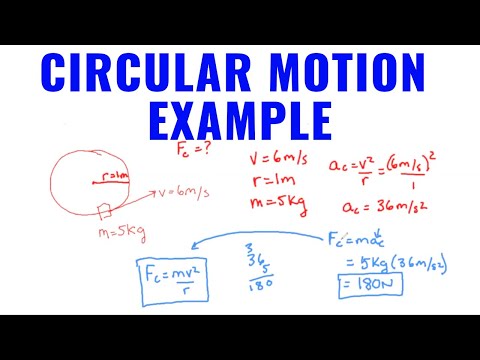 Uniform Circular Motion Example | How To Find Centripetal Force