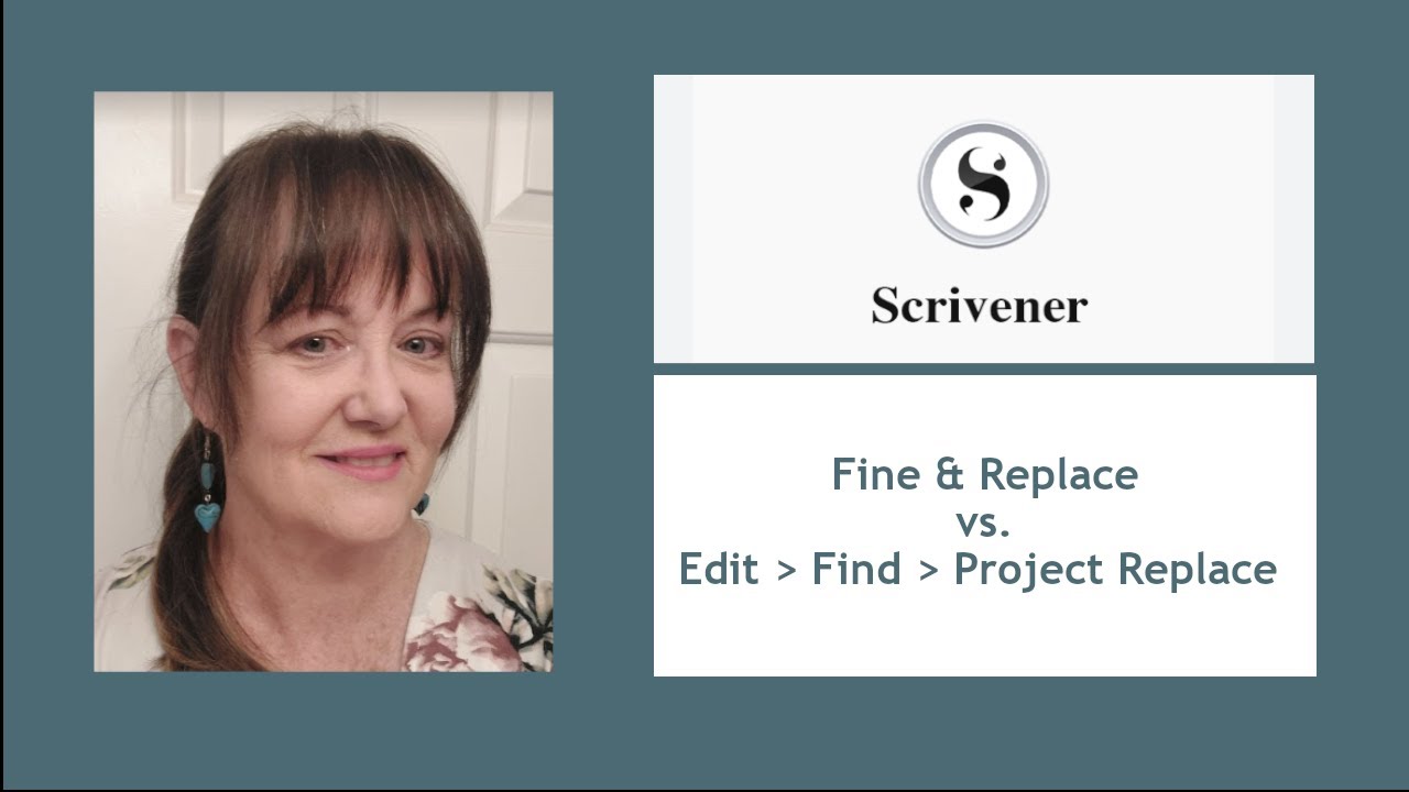 Scrivener - Using Find & Replace vs. Edit | Find | Project Replace - Making Global Changes