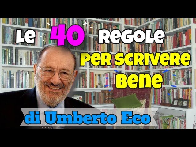 Videouttalande av Umberto eco Italienska