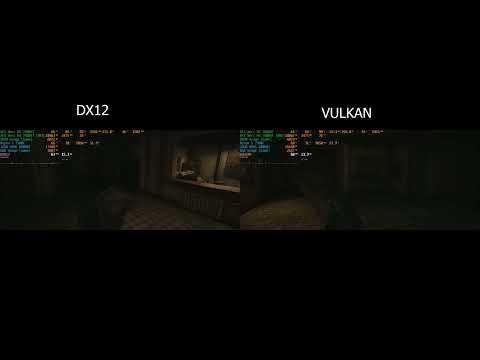 Silent Hill 2 Remake DX12 vs Vulkan DXVK Stutter Test