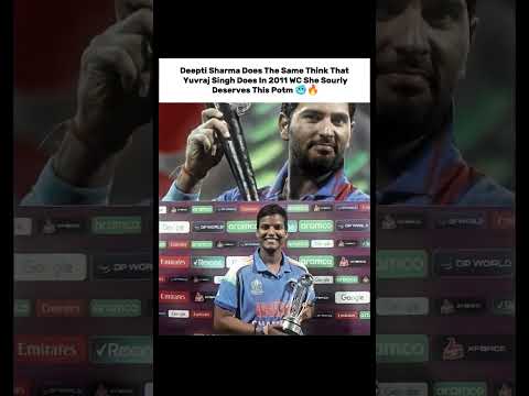 Deepti Sharma Does The Same Think That Yuvraj Singh Does In 2011 WC She Sourly Deserves This Potm 🥶🔥