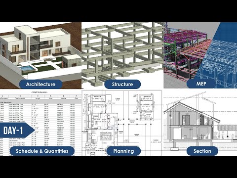Master Revit BIM with a Complete Residential Villa Design Project Start to Finish
