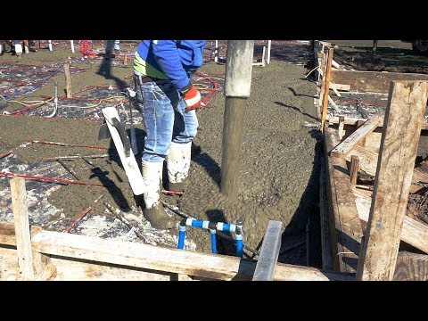 How to get concrete to dry fast in cold weather - Episode 55 Texas Barndominiums