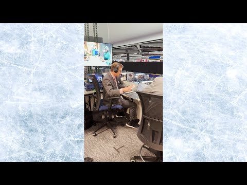 Watch John Kelly's reaction as Blues their honor former broadcaster