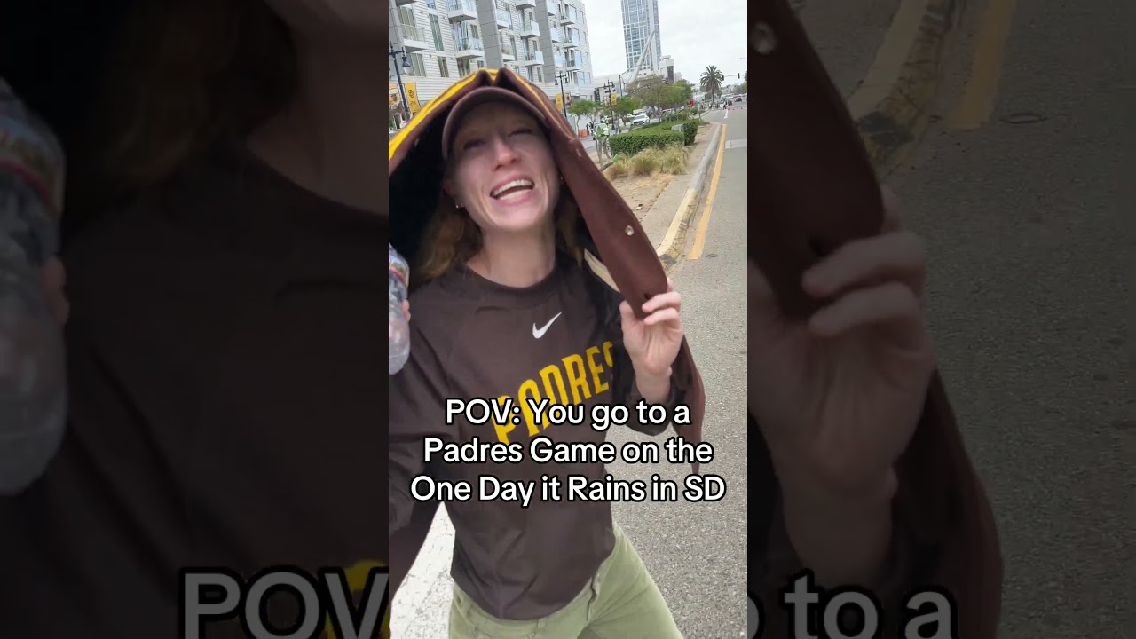 Just my luck #padres #cursed #funny #rain #mlb