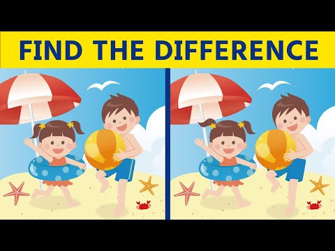 Can You SPOT THE DIFFERENCE!?｜No.102 Beach Clip Arts puzzle
