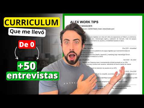 El Curriculum que me Consiguió +50 Entrevistas | Paso a Paso (2026)