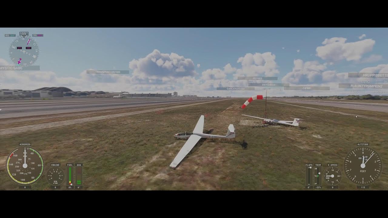 Flying gliders in Southern California MSFS