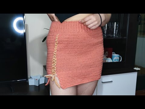 Fusta Crosetata Simpla de Facut ( easy crochet skirt )