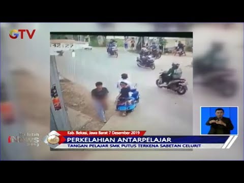Duel Ala Gladiator, Tangan Siswa SMK Putus Terkena Sabetan Senjata Tajam - BIS 08/12