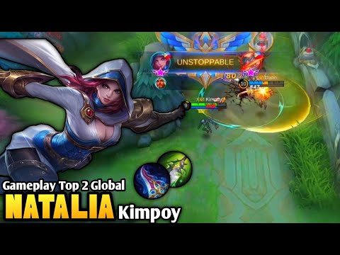 MOBILE LEGENDS NATALIA BEST BUILD 2020, EMBLEM SET, SPELL, AND GAMEPLAY BY TOP 2 GLOBAL NATALIA