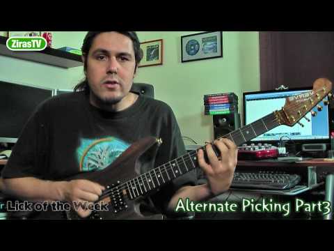 How to play Faster Part3 - Sextuplets (Alternate Picking) | Lick of the Week 88