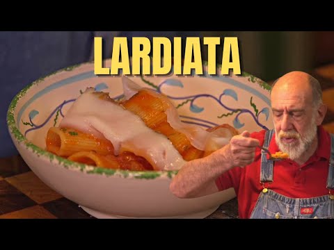 RIGATONI LARDIATI con sugo di pomodoro e LARDO in varie consistenze- Le ricette di Giorgione