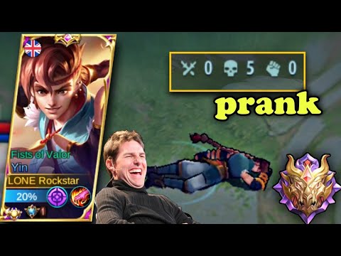 YIN Feeding Prank! Can I Win This Match? Mobile Legends