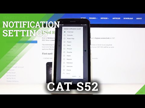 How to Change Notification Sounds in CAT S52 - Notifications' Alert List