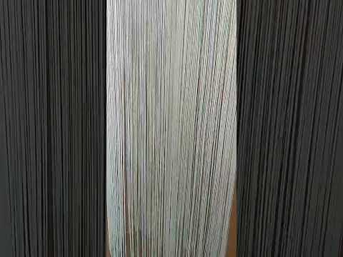 Multicolor wedding thread chandelier, cylinder