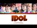 BTS Idol Color Coded Lyrics/가사 (Han/Rom/Eng)