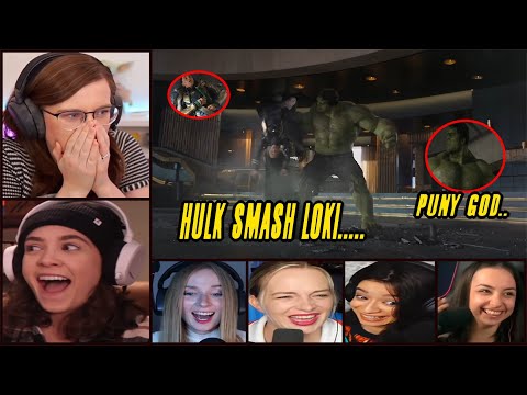 Reactors Reaction To Hulk Smashing Loki | Hulk vs Loki | The Avengers 2012