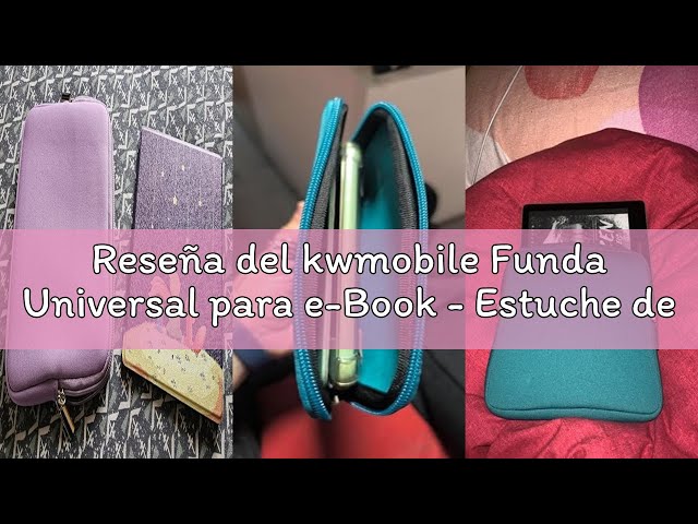 Vídeo relacionado con kwmobile Carcasa para móvil tamaño XXL - 7" - Funda Universal con Cremallera - Estuche de Neopreno - Arte Pop
