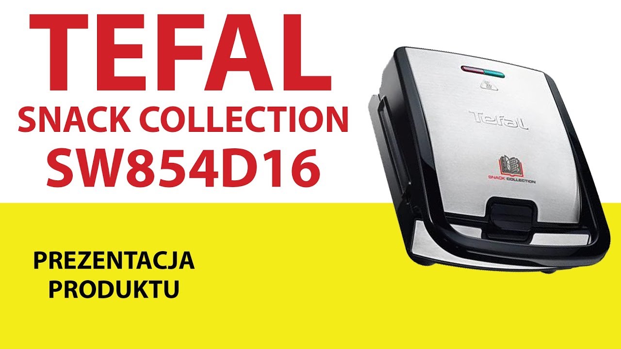 Opiekacz TEFAL SW854D Snack Collection + 4 kpl. płyt w zestawie