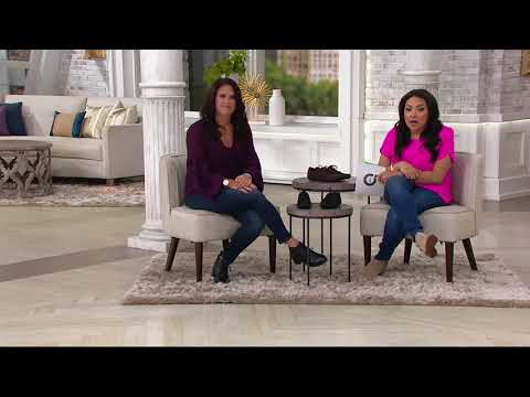 Clarks Nubuck Leather Lace-up Shoes - Medora Bella on QVC