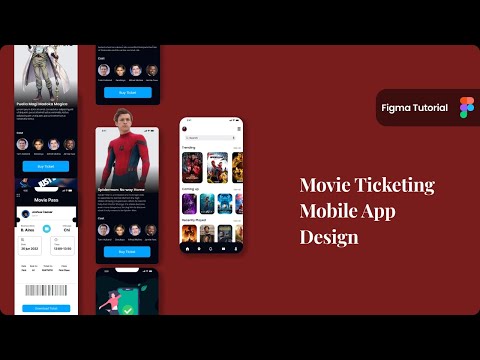 Design a Movie Ticket Booking app in Figma | UI UX Design speed art #figma #uidesign #mobile