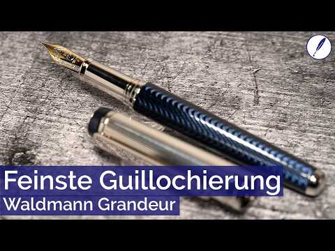Waldmann Grandeur Ocean Blue - A fountain pen review of the large pen from Waldmann.