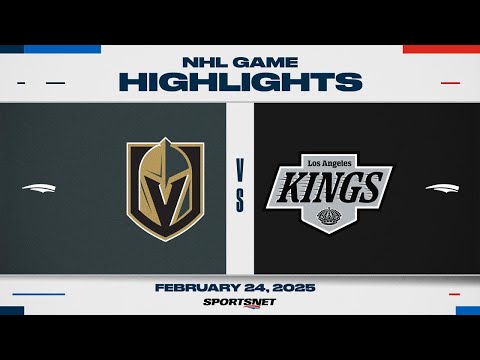 NHL Highlights | Golden Knights vs. Kings - February 24, 2025