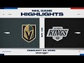 NHL Highlights | Golden Knights vs. Kings - February 24, 2025