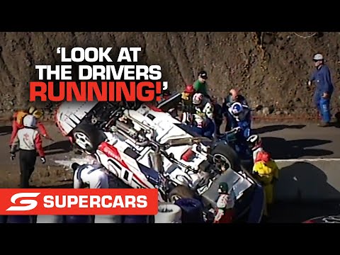 FLASHBACK: Drivers rush to help Lowndes after mega crash | Supercars 2021