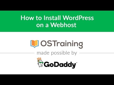 WordPress Beginner Tutorial 4 How to Install WordPress on a Webhost