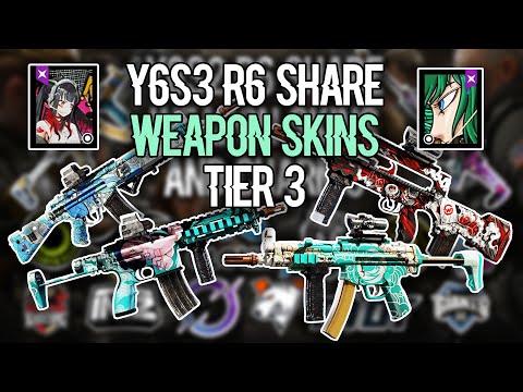 ANIME SKINS? - Y6S3 R6 Share Tier 3 WEAPON SKINS Pro Team SKINS - Showcase IN-GAME - Rainbow6 Siege