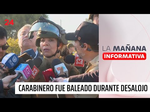 Funcionario de Carabineros fue baleado durante desalojo de megatoma de San Antonio