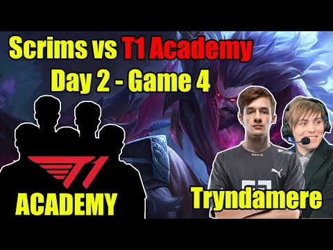 Nemesis and LS Scrims vs T1 Academy Day 2 - Game 4 | Nemesis used Tryndamere to carry the team