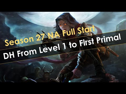 Demon Hunter Full NA Start Level 1 to Unlocking Primals - Diablo 3 Season 27 SSF Hardcore