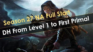 Demon Hunter Full NA Start Level 1 to Unlocking Primals - Diablo 3 Season 27 SSF Hardcore