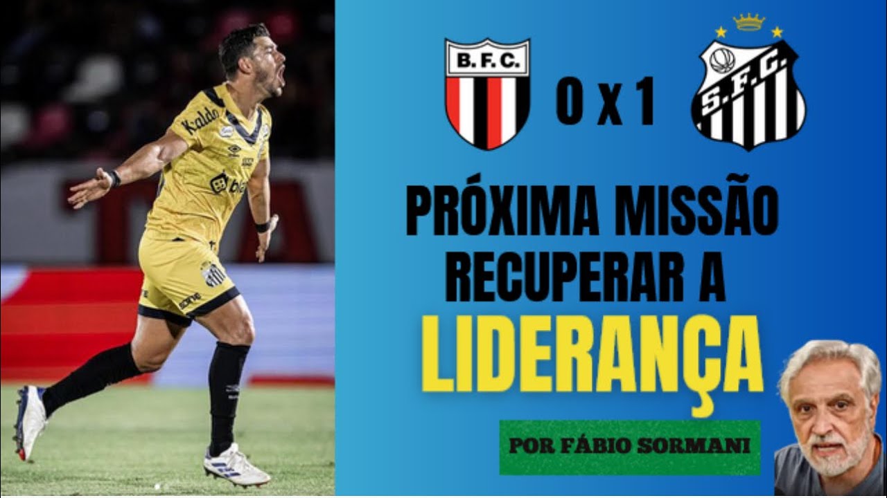 SANTOS VENCE O BOTAFOGO E ENCOSTA NOVAMENTE NO LÍDER NOVORIZONTINO