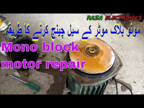 Mono block motor repairing