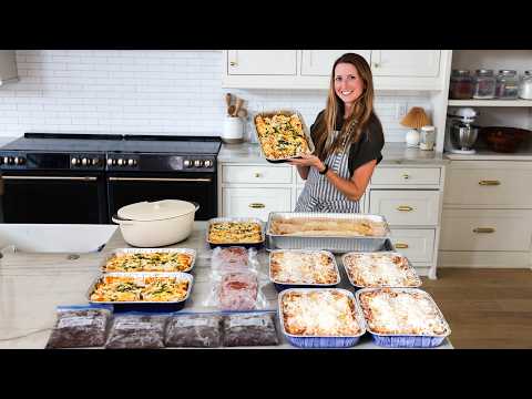 Filling the Freezer with 20 Freezer Meals (From Scratch!)