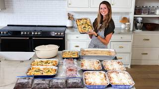 Filling the Freezer with 20 Freezer Meals (From Scratch!)