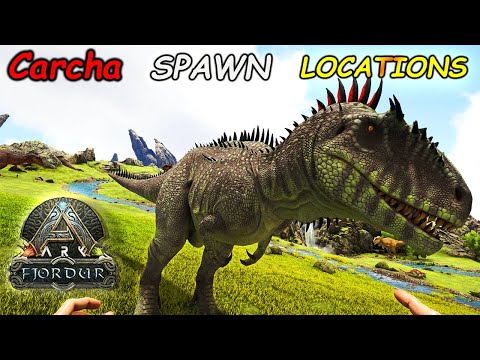 ARK Fjordur | BEST Carcharodontosaurus Spawn LOCATIONS