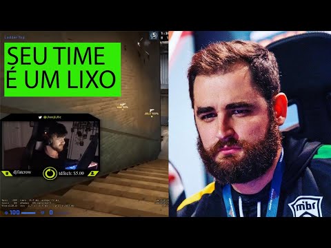 JOGADOR DA CHAOS XINGANDO A MIBR