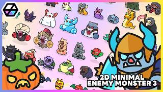 2D Minimal - Enemy Monster 3 game asset video preview